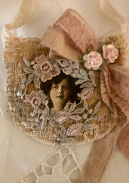 Muslin Antique Lace Sachet!