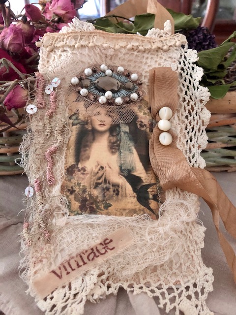 Pretty Lady Antique Lace Collage!