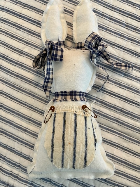 White Flannel Easter Bunny!