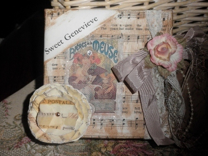 Parisian Altered Canvas